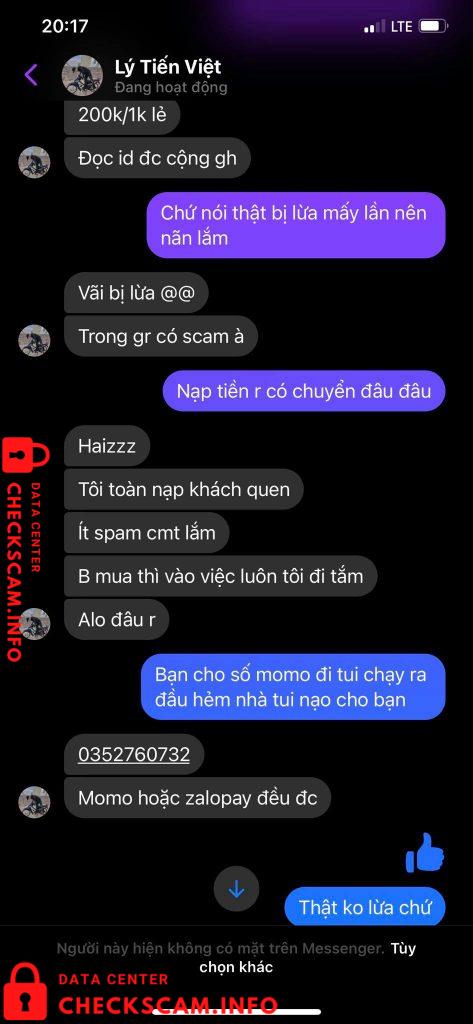 Evidencia contra Lý Tiến Việt