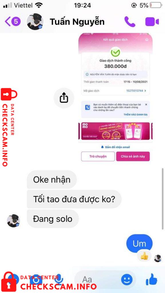 针对的证据 Nguyễn Văn Tuấn