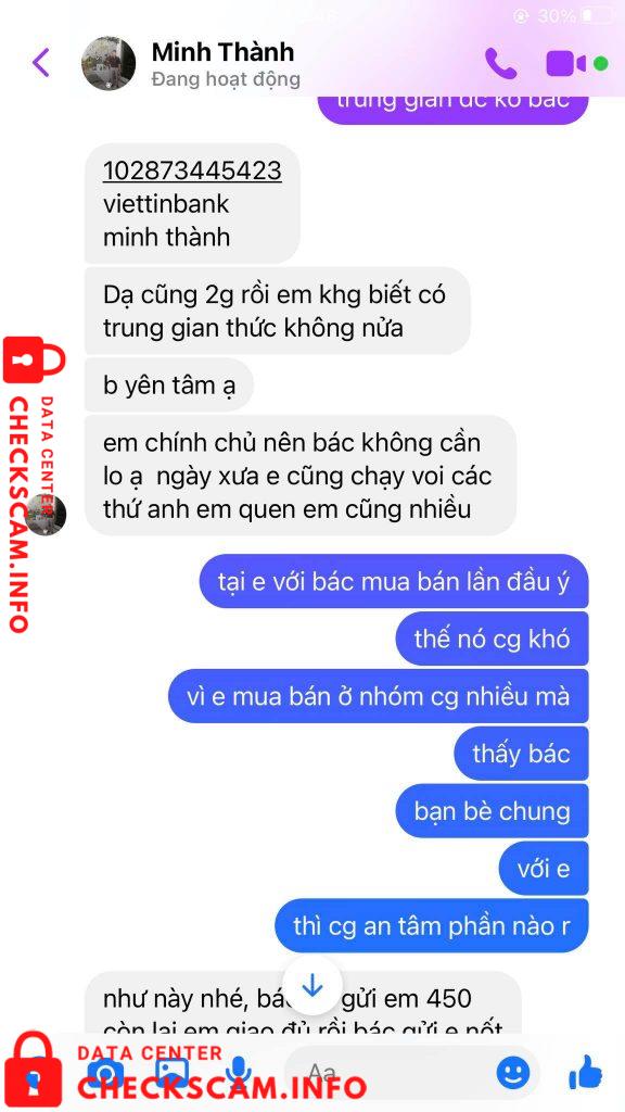 针对的证据 Duong Minh Thanh