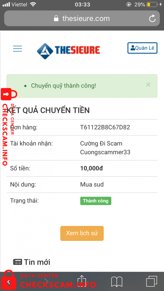 针对的证据 Trần Gia Bảo
