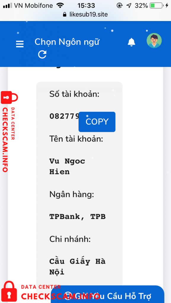 针对的证据 Vũ Ngọc Hiển