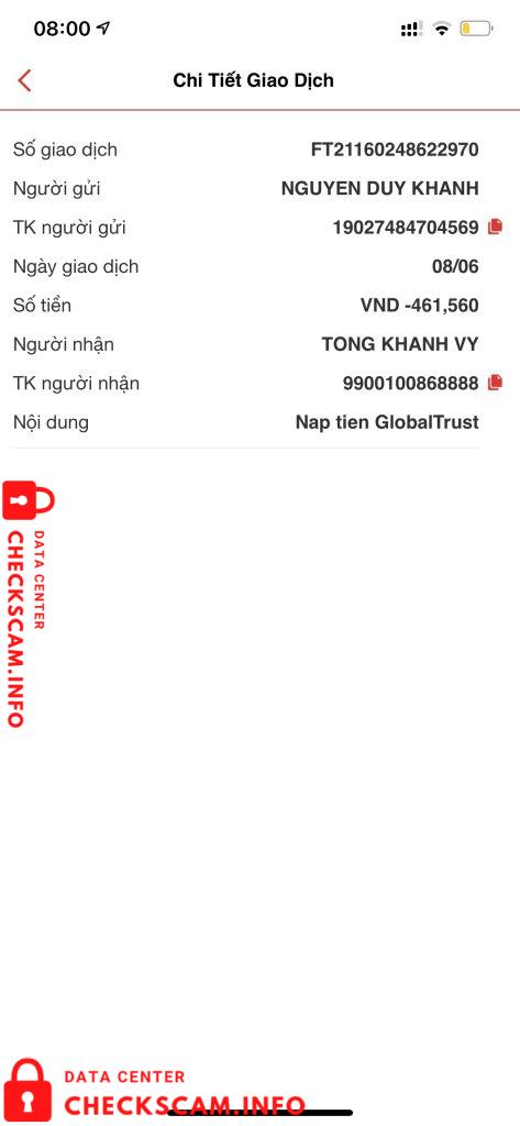针对的证据 Tong Khanh Vy