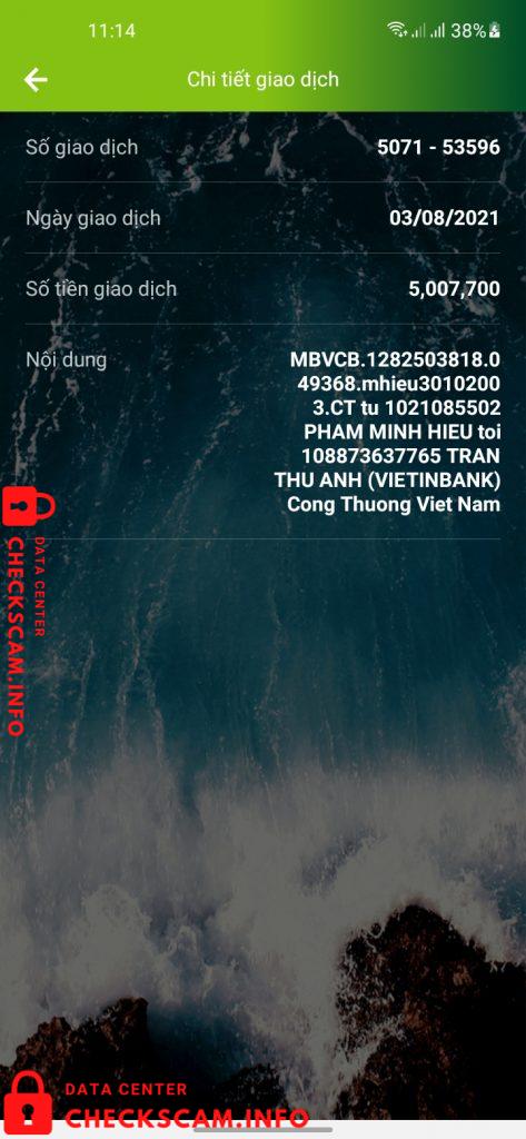 针对的证据 Tran Thu anh – Binggo2018.com