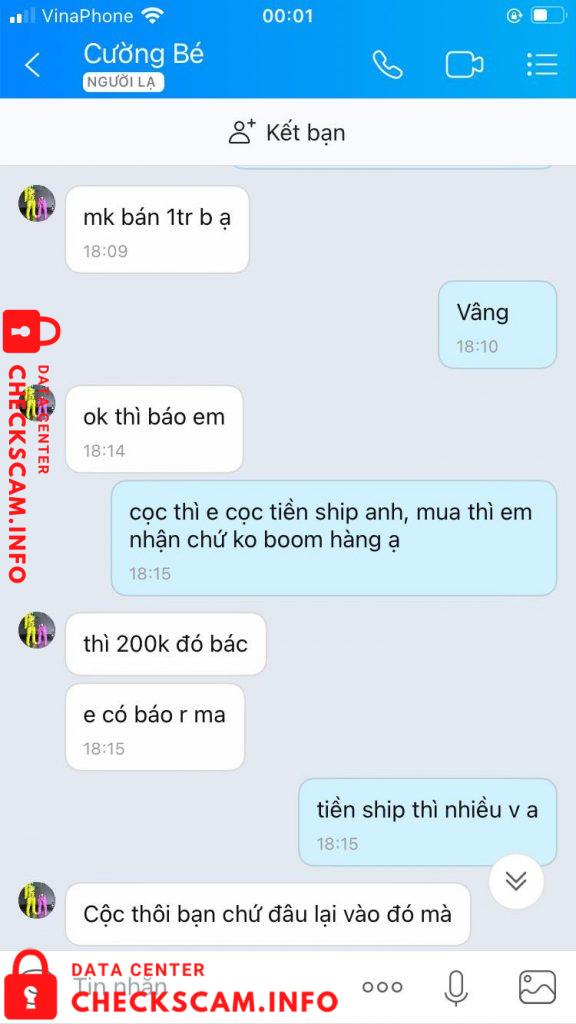 Evidencia contra Trần Quốc Hùng