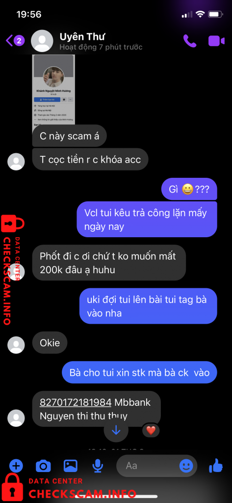 Bukti melawan Nguyen Thi Thu Thuy