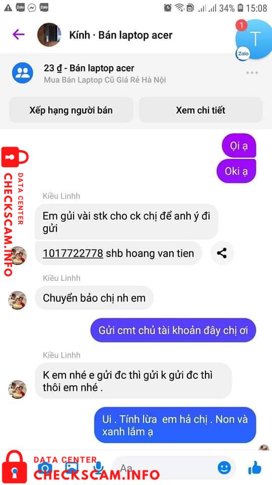 Bukti melawan Hoang Van Tien