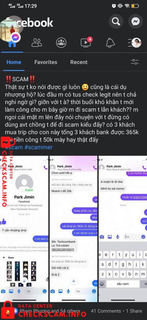Bukti melawan La Thi Hanh