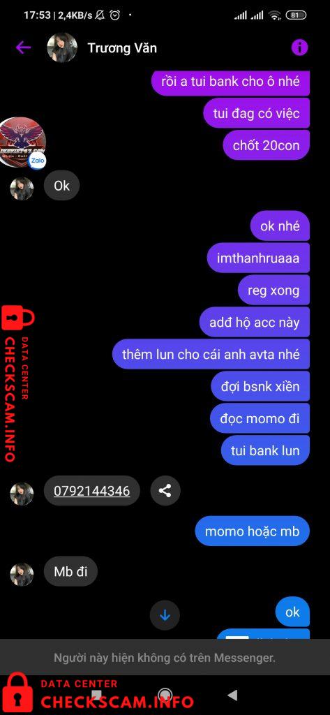 Bukti melawan Trương Văn Nguyên