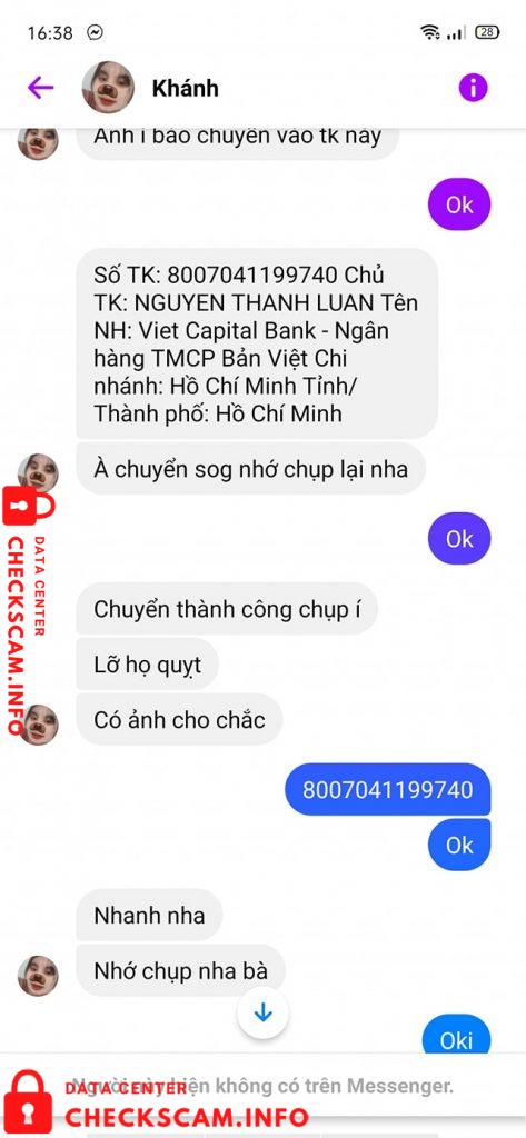 Bukti melawan Nguyen Thanh Luan