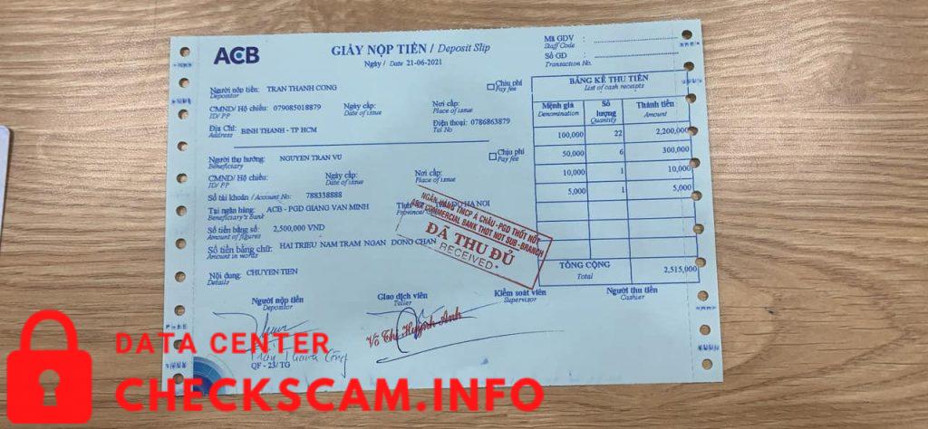 Bukti melawan Nguyen Tran Vu