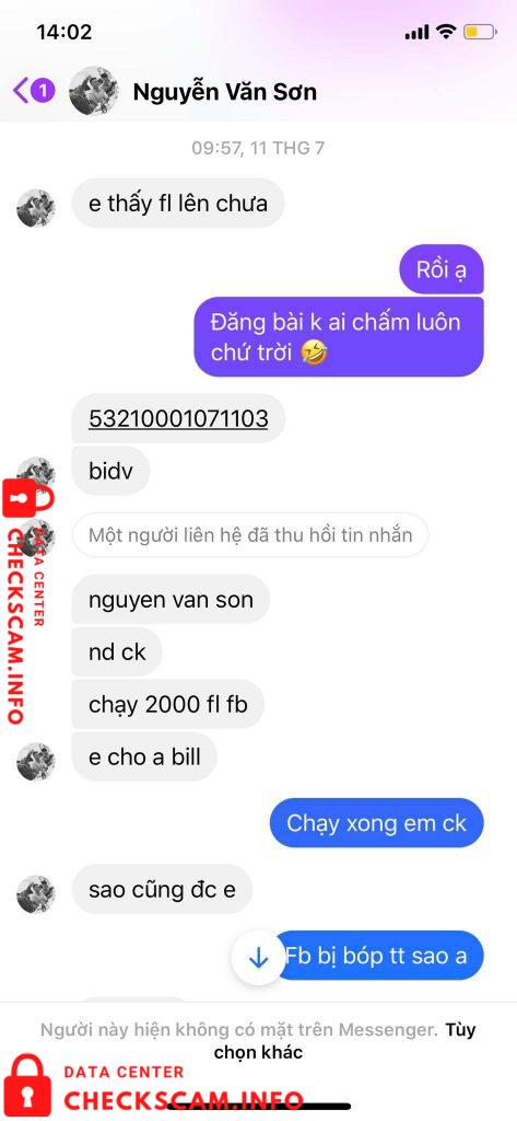 Bukti melawan Nguyễn Văn Sơn