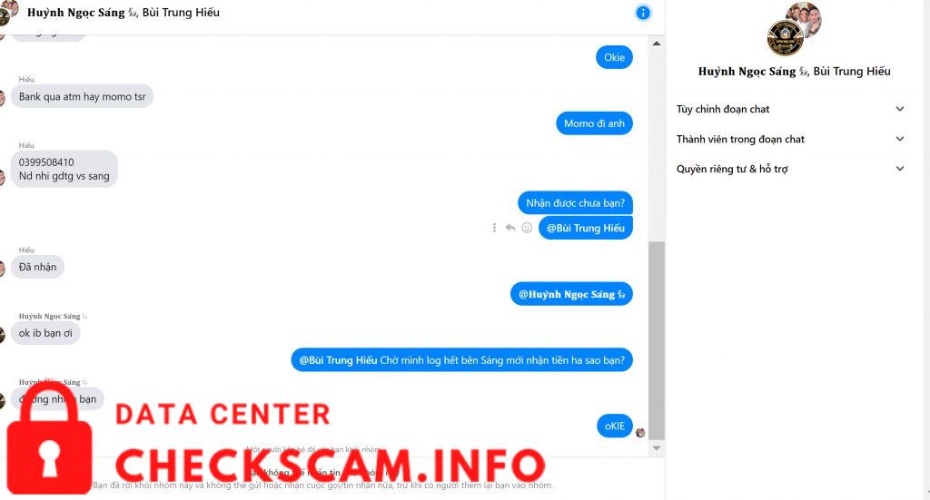 Bukti melawan Huỳnh Ngọc Sáng