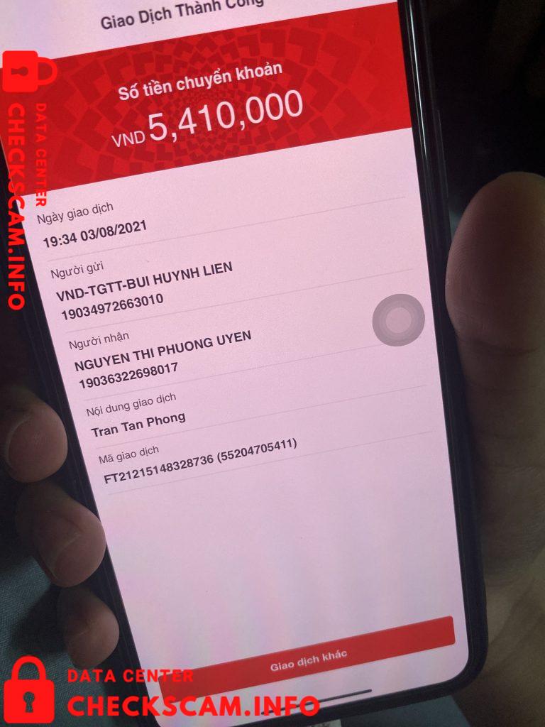 Bukti melawan Nguyen Thi Phuong Uyen