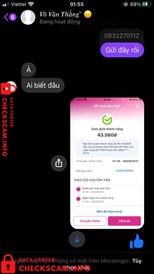 Bukti melawan Võ Văn Thắng