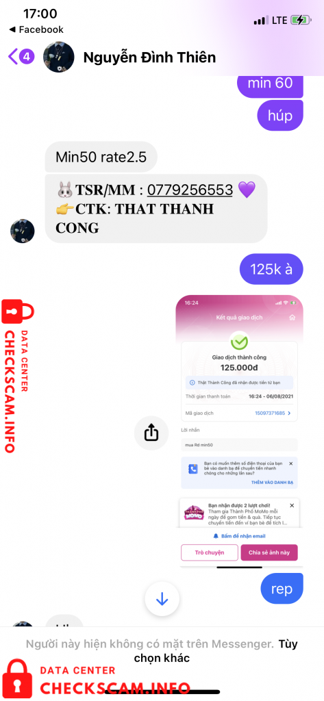 Bukti melawan That Thanh Cong