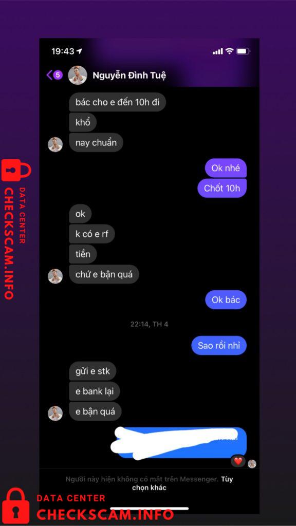 针对的证据 Nguyễn Đình Tuệ