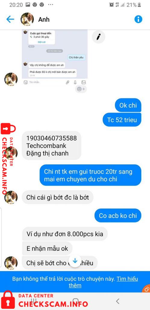 针对的证据 Đặng Thị Chanh