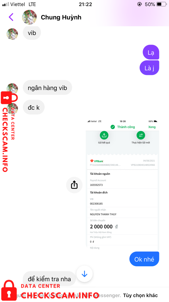 针对的证据 Nguyen Thanh Thuy