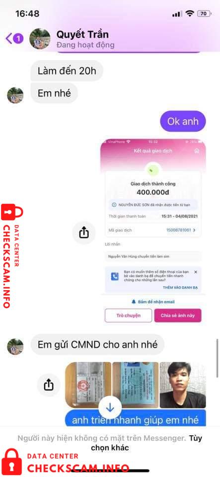 针对的证据 Trần Tuấn