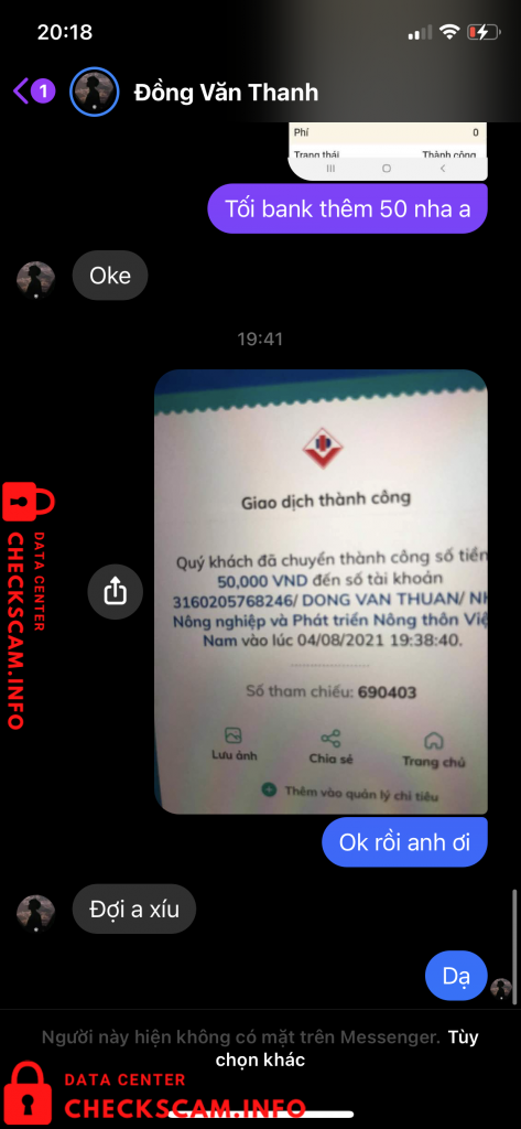 针对的证据 Dong Van Thuan
