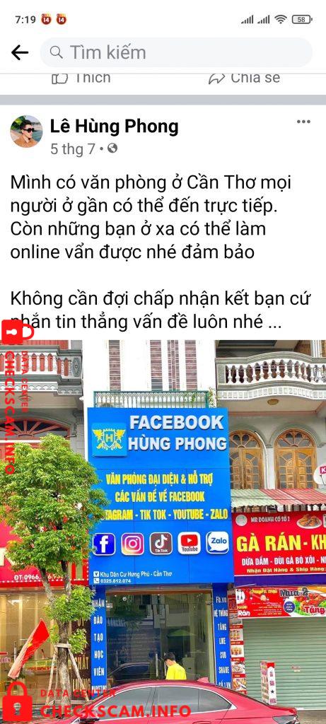 针对的证据 Lê Hùng Phong