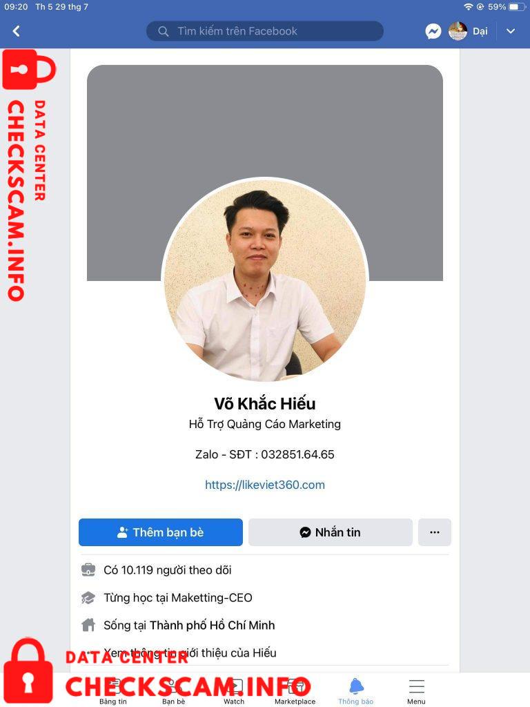 针对的证据 Võ Khắc Hiếu