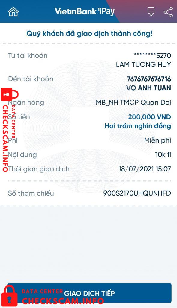 针对的证据 Võ Anh Tuấn