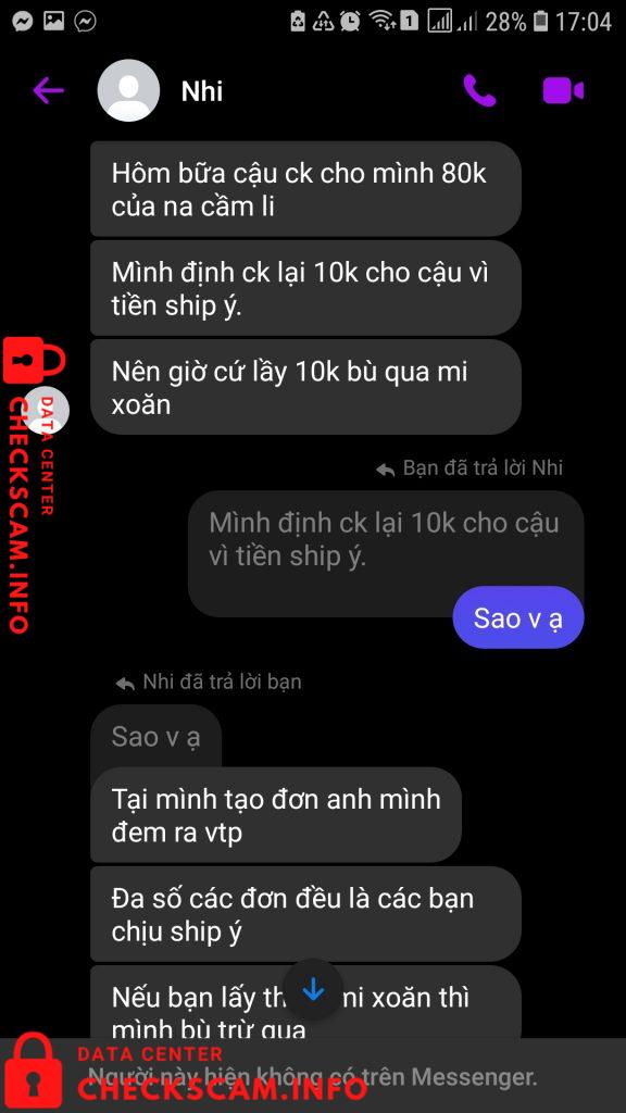 针对的证据 Phạm Hồ Hoàng Nhi