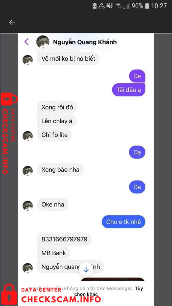 针对的证据 Nguyễn Quốc Khánh