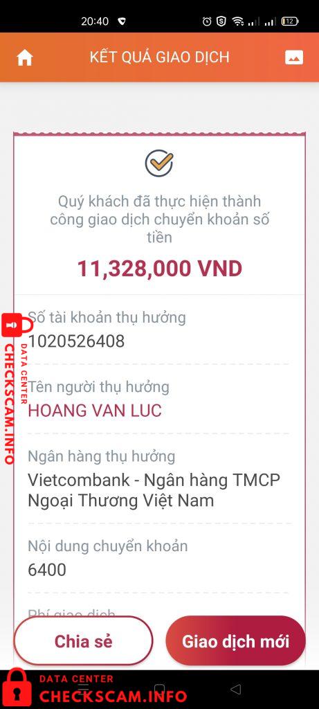 针对的证据 Hoàng Văn Lục