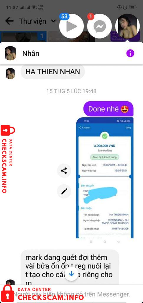 针对的证据 Ha Thien Nhan