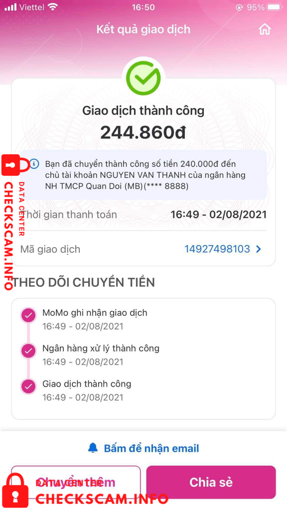 针对的证据 Nguyen Van Thanh