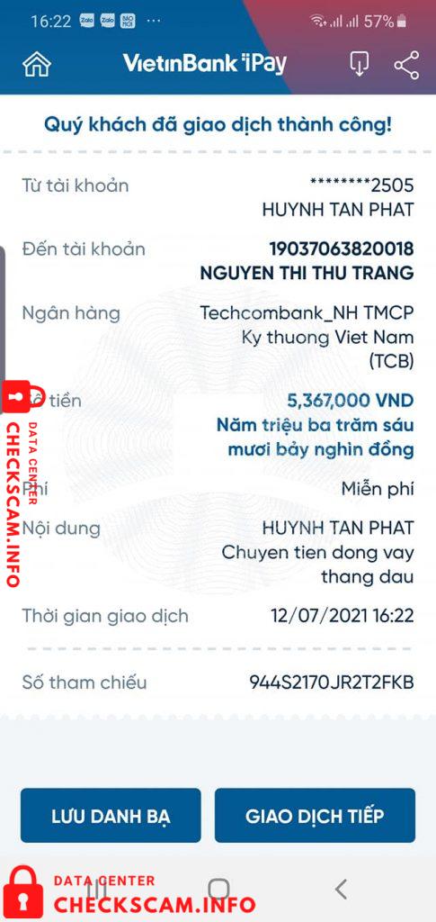 针对的证据 Nguyen Van Thang