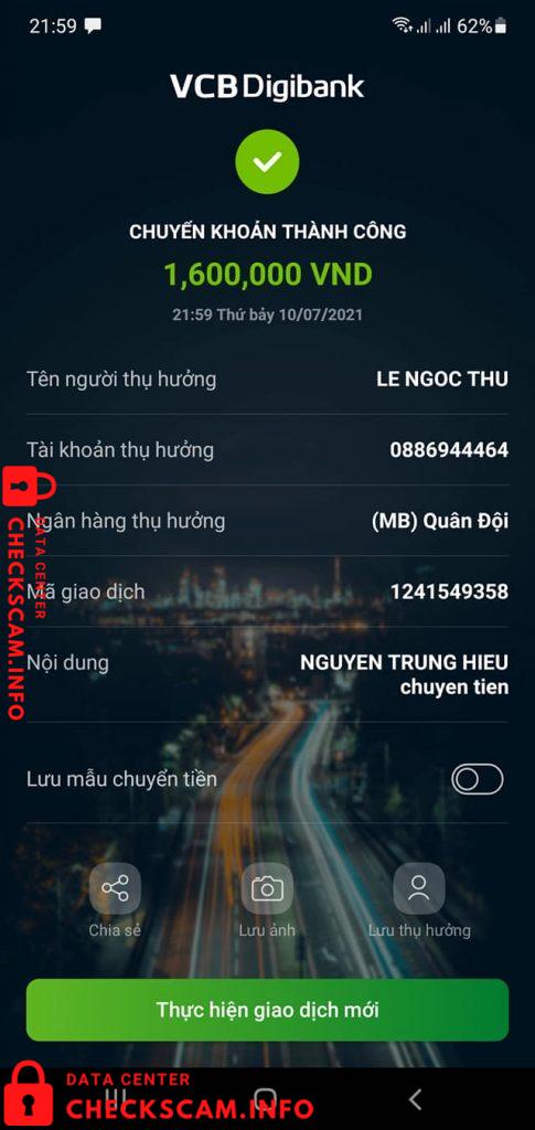 针对的证据 Le Ngoc Thu
