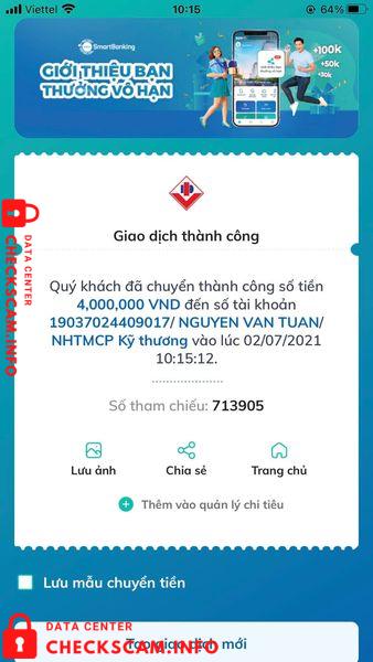 针对的证据 Nguyen Van Tuan