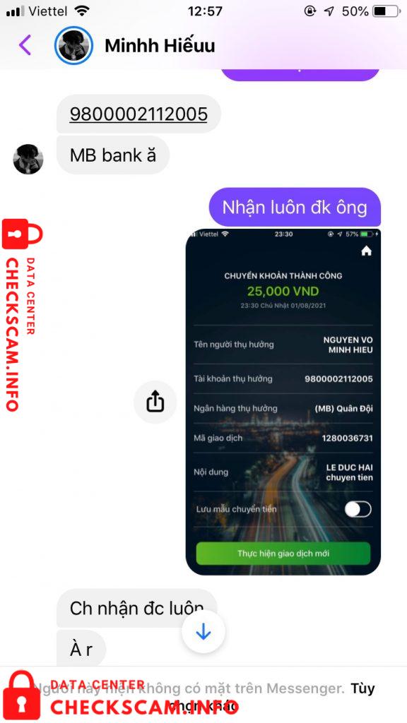 针对的证据 Nguyen Vo Minh Hieu