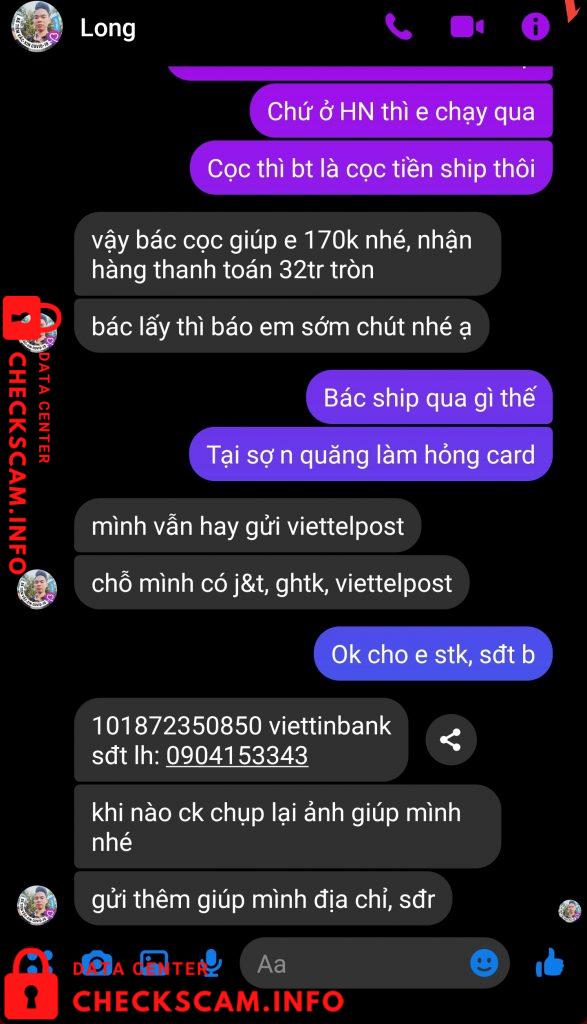 针对的证据 Nguyễn Đức Long