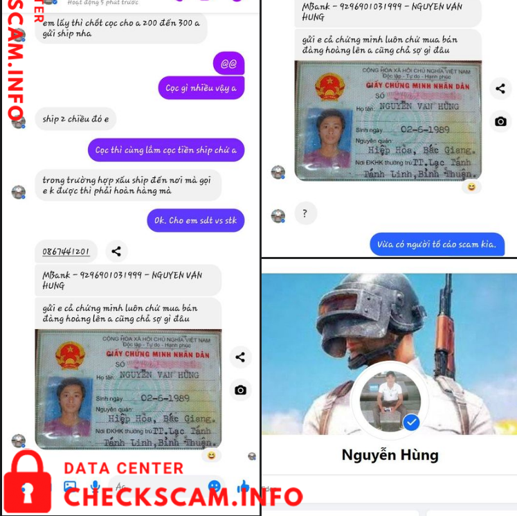 针对的证据 Nguyễn Văn Hùng