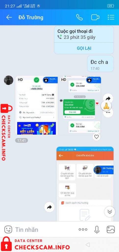 针对的证据 Đỗ Hữu Trường