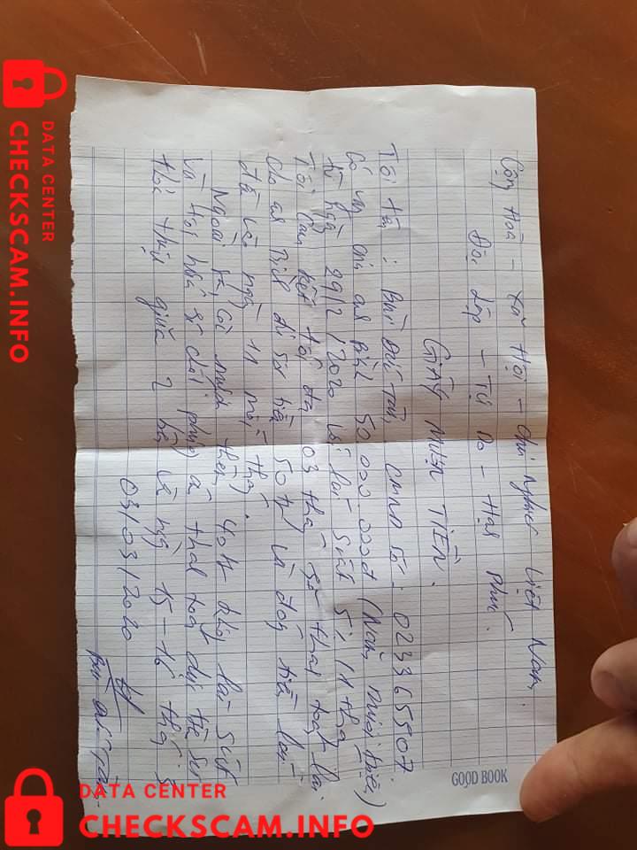 针对的证据 Bùi Đức Tâm