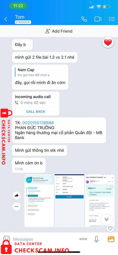 针对的证据 Phan Duc Truong