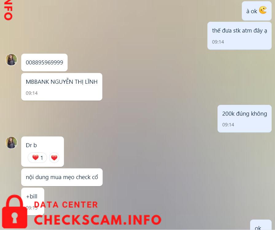 针对的证据 Nguyễn Thị Lĩnh