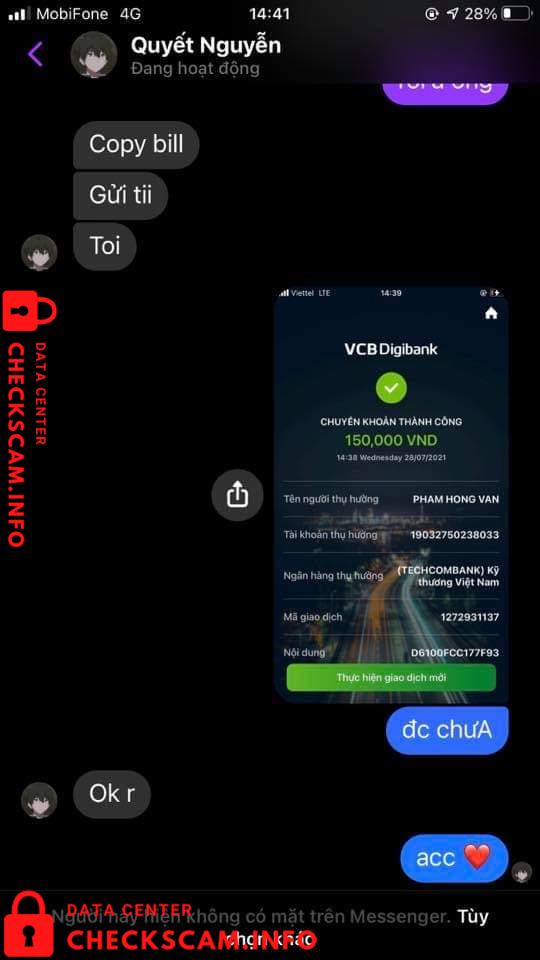 针对的证据 Pham Hong Van