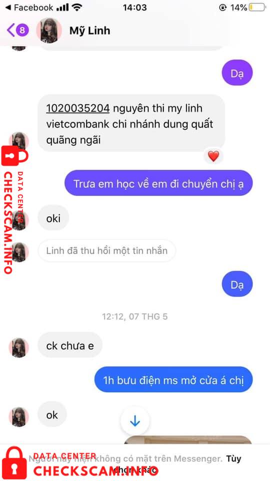 针对的证据 Nguyen Thi My Linh