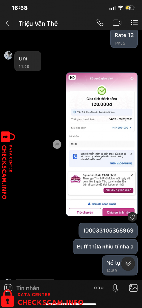Bukti melawan Triệu Văn Thể