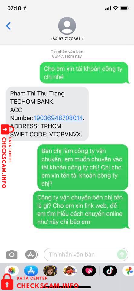 Bukti melawan Pham Thi Thu Trang