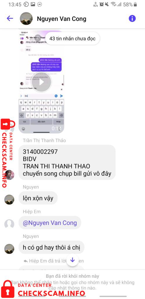 Bukti melawan Tran Thi Thanh Thao