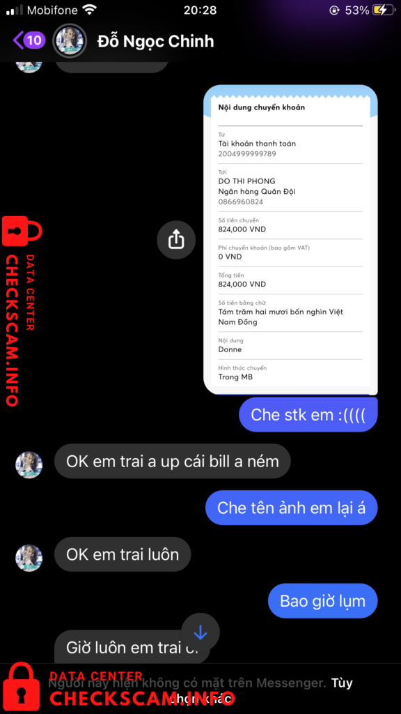 Bukti melawan Do Ngoc Chinh