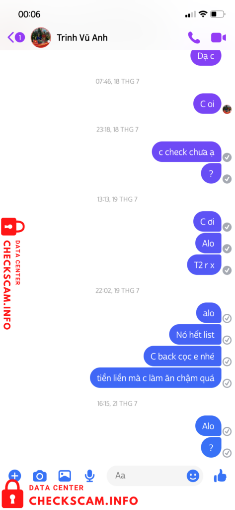 Bukti melawan Vũ Vân Anh