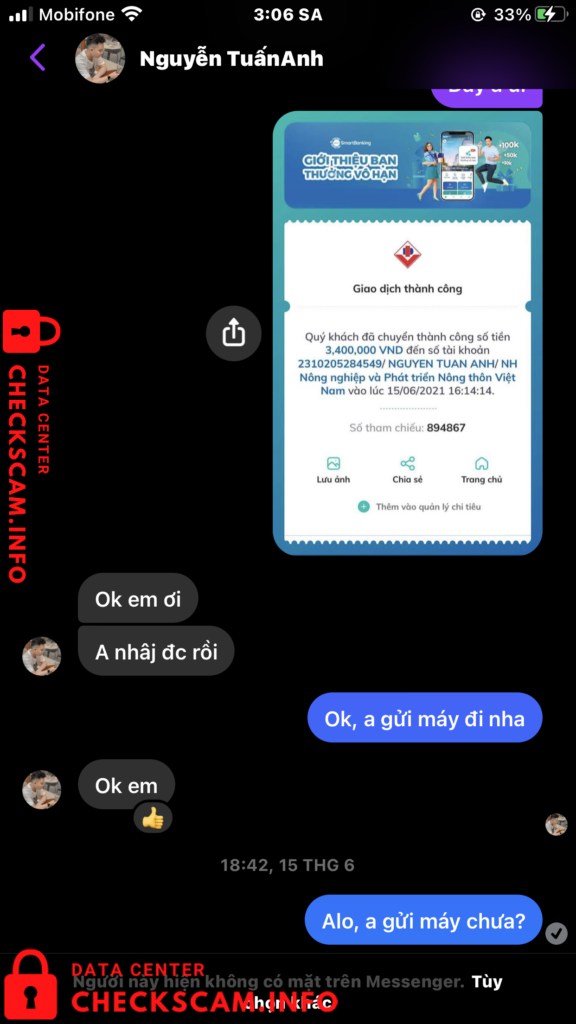 Bukti melawan Nguyễn Tuấn Anh